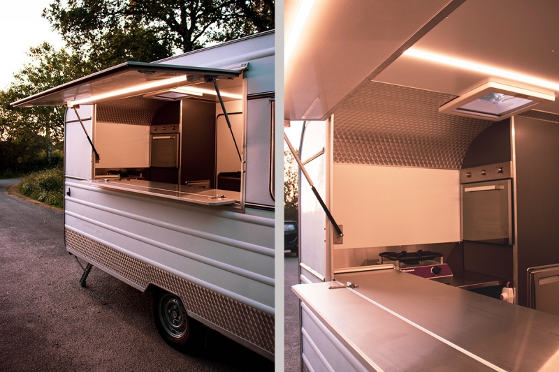 Caravane vintage bar et tapas