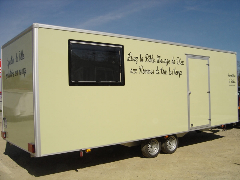 Remorque pour exposition 